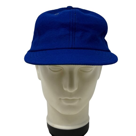 Harvard Wool Cobalt Blue Fitted Baseball Cap Hat Sz Large Vtg + Extra Hat - READ - Picture 3 of 16